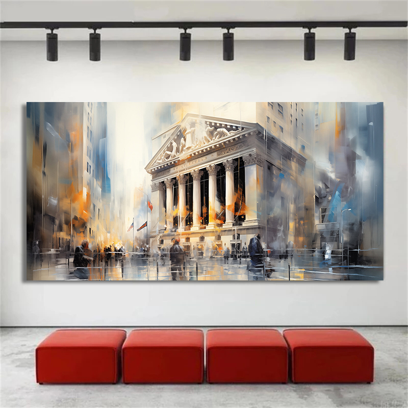 Photography New York - New York Stock Exchange Abstract Canvas