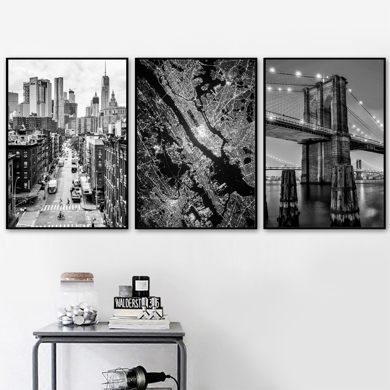 1pc frameless Canvas painting  - огляд і ціна Photography New York