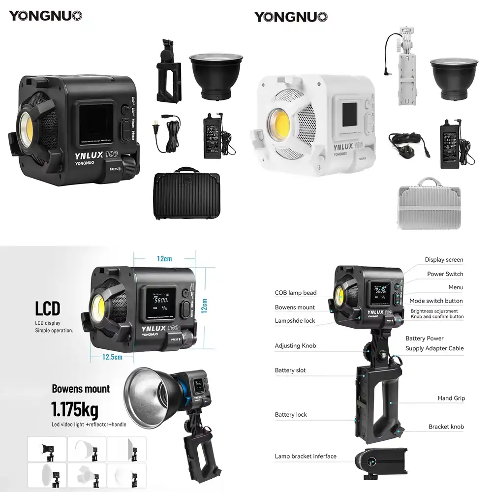 YONGNUO YNLUX100 100W 3200K-56 - огляд і ціна Photography Studio