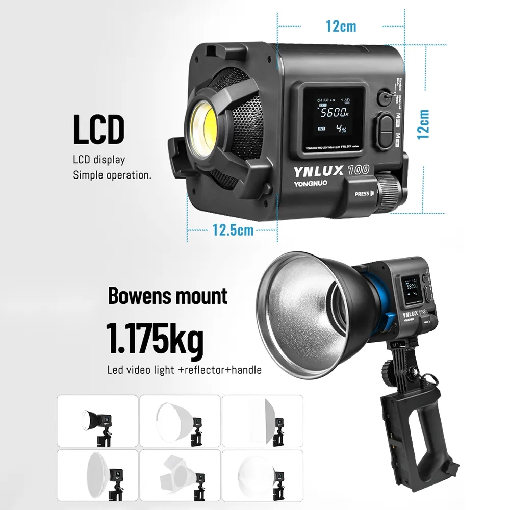 YONGNUO YNLUX100 100W 3200K-56 - огляд і ціна Photography Studio