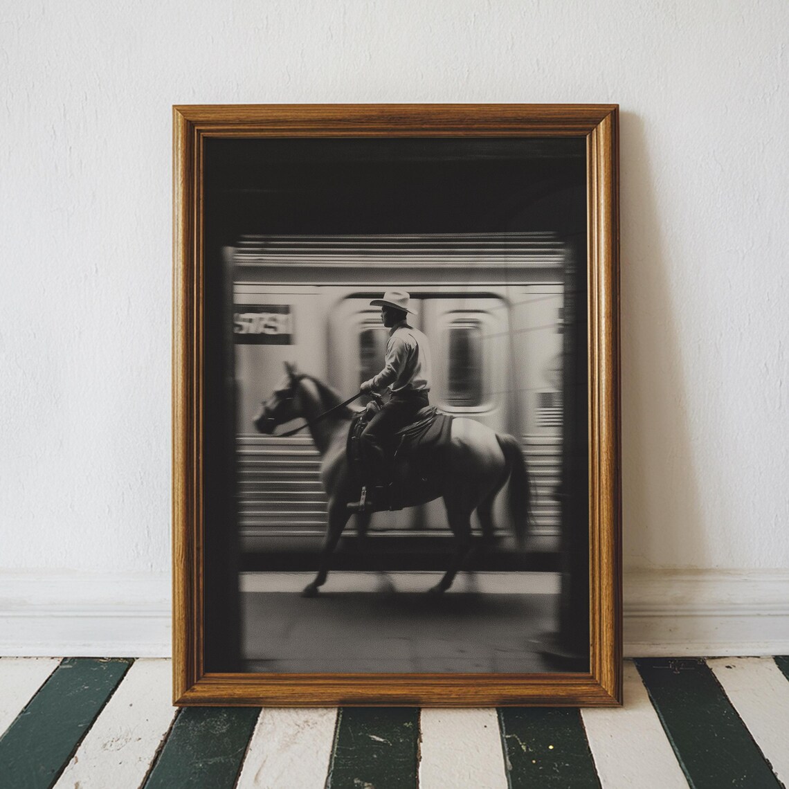 Vintage NYC Cowboy Subway Wall - огляд і ціна Photography New York