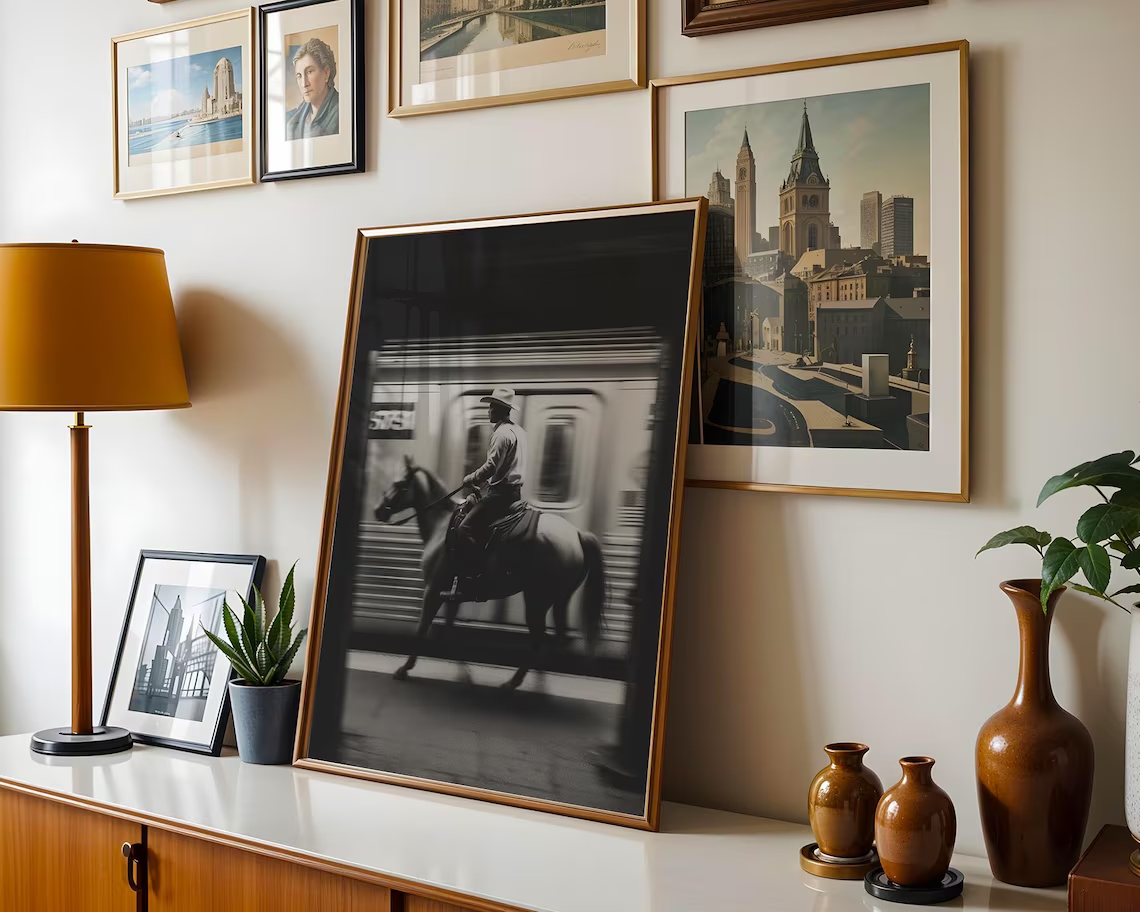 Vintage NYC Cowboy Subway Wall - огляд і ціна Photography New York