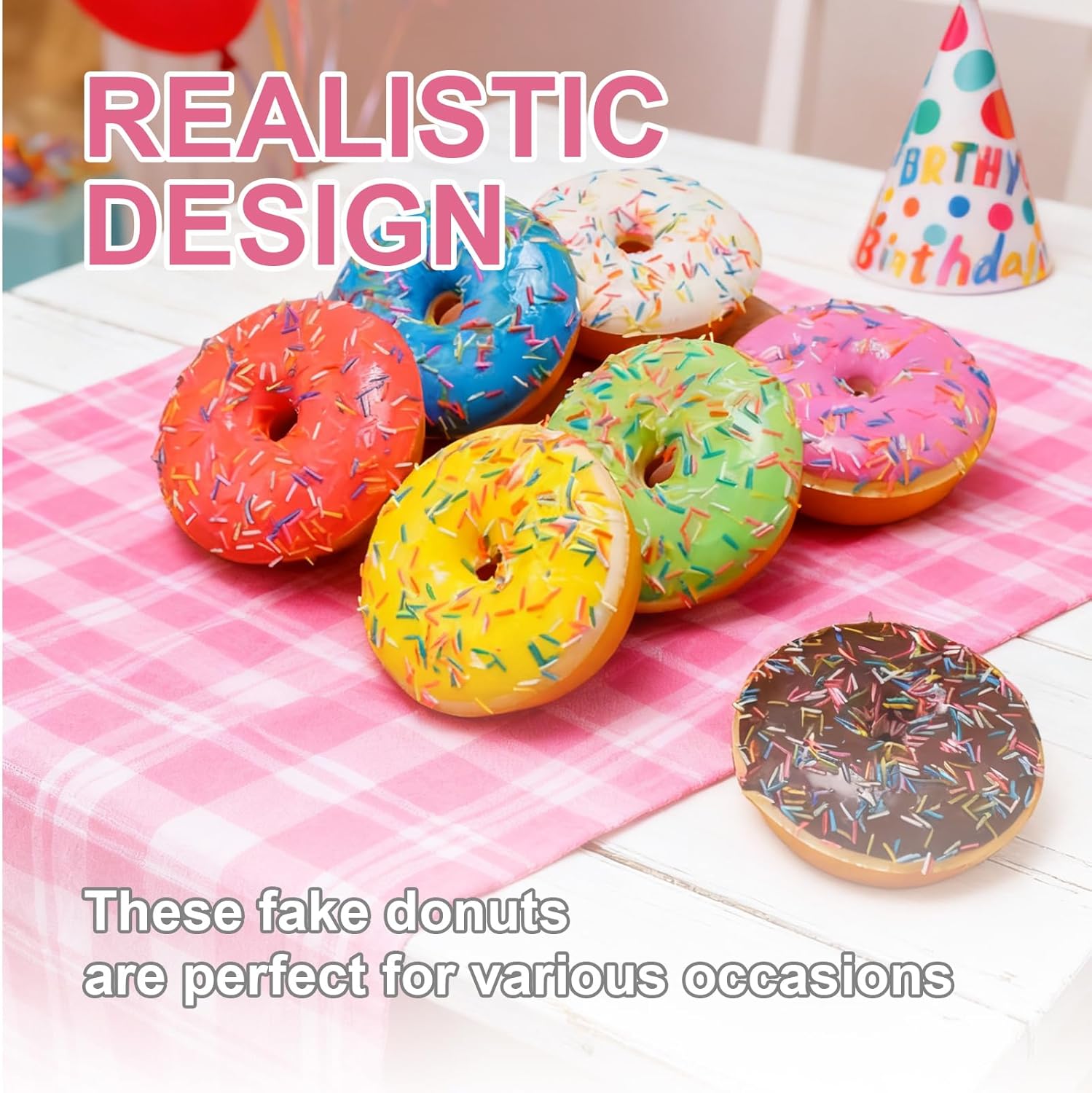 7pcs Fake Donuts Artificial So - огляд і ціна Photography Simulator
