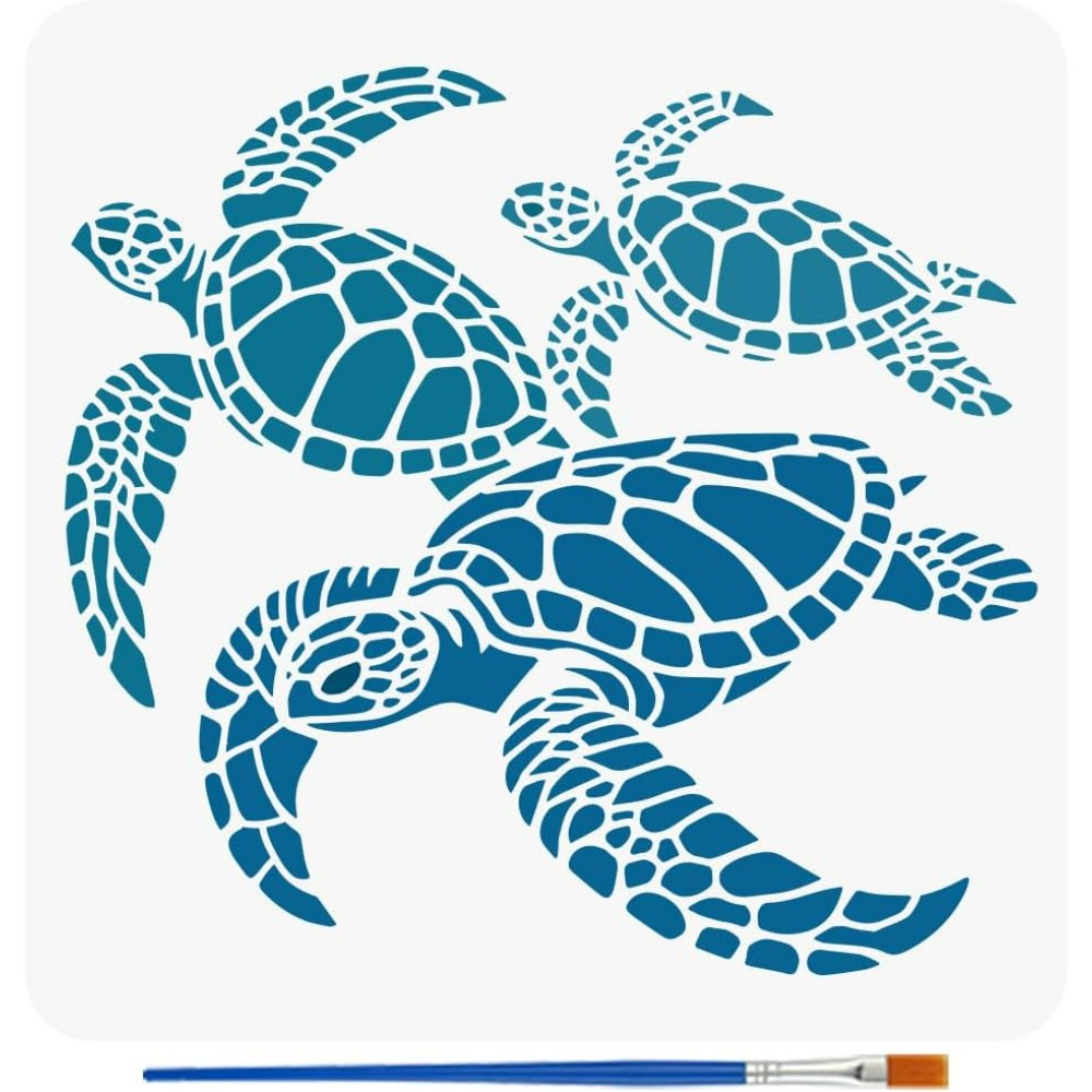 Turtles Stencil for Painting w - огляд і ціна Photography Techniques